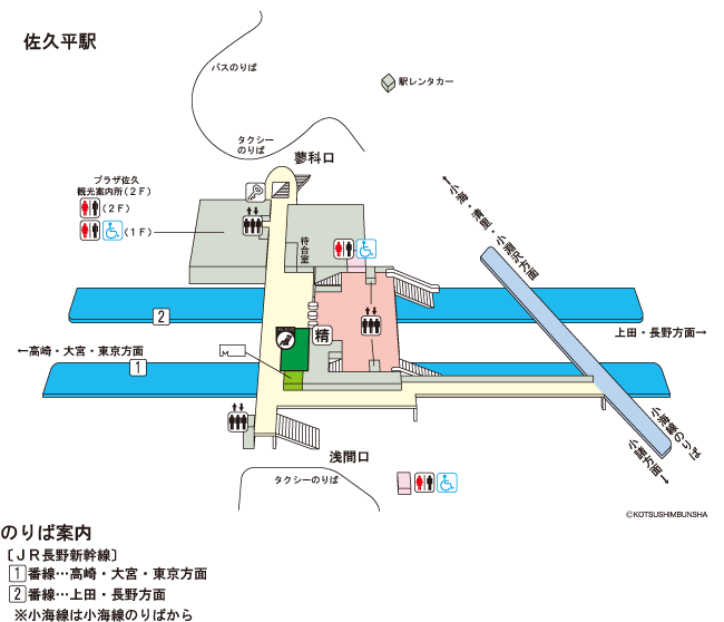 佐久平駅構内図 大 トレたび